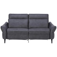 2-SITZER-SOFA in Echtleder Anthrazit  - Anthrazit, Design, Leder/Metall (186/92/97cm) - Himolla Komfortklass