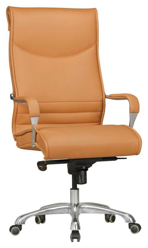 CHEFSESSEL Lederlook Braun  - Alufarben/Braun, KONVENTIONELL, Kunststoff/Textil (61/126/60cm) - MID.YOU