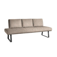 SITZBANK 224/92/78 cm  in Orange, Schwarz  - Schwarz/Orange, Design, Textil/Metall (224/92/78cm) - Dieter Knoll