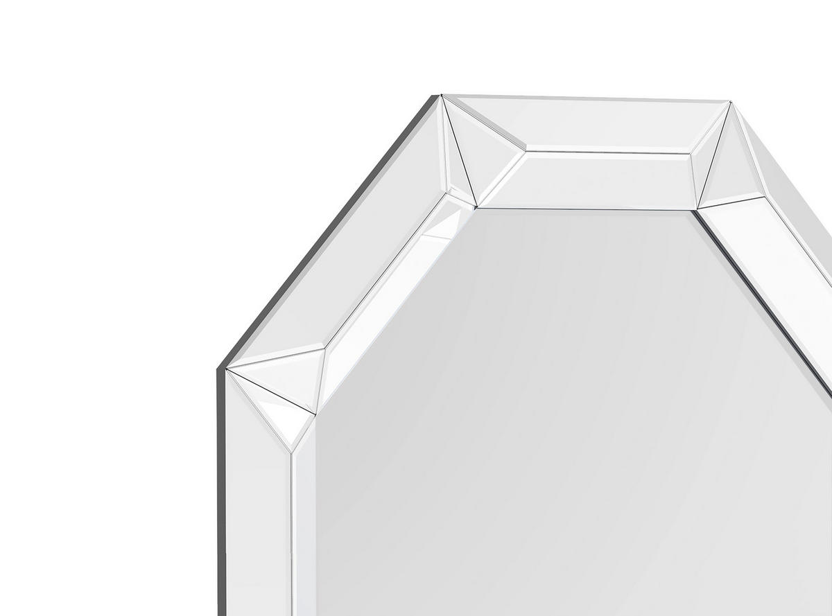 WANDSPIEGEL 100/200/5 cm    in Freiform  - MODERN, Glas/Holzwerkstoff (100/200/5cm) - Milino