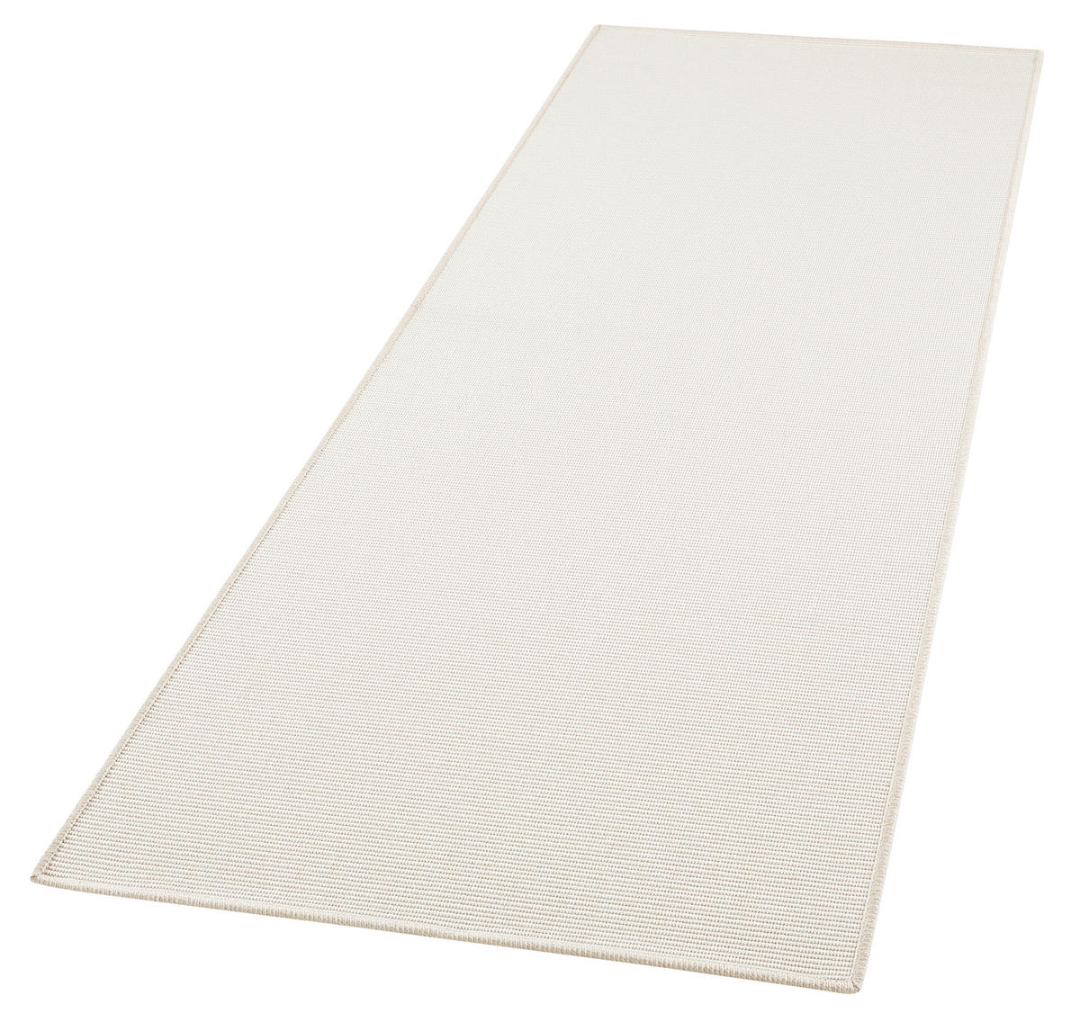FLACHWEBETEPPICH 80/150 cm Nature Weiß  - Weiß, Basics, Kunststoff (80/150cm)