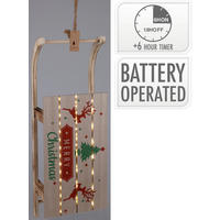 DEKORAČNÍ LED SVÍTIDLO - Design, kompozitní dřevo (60/21/14cm)