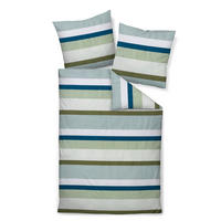 BETTWÄSCHE 3-teilig Makosatin 200/200 cm  - Grün, Design, Textil (200/200cm) - Janine