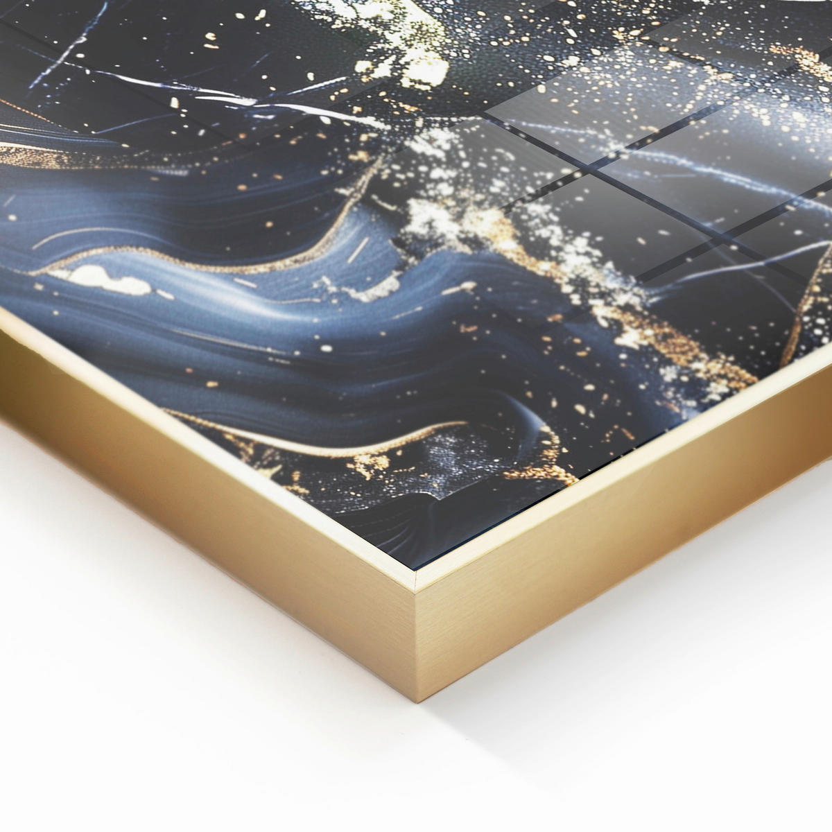 GLASBILD 80/120 cm  - Multicolor, Basics, Glas/Holz (80/120cm)