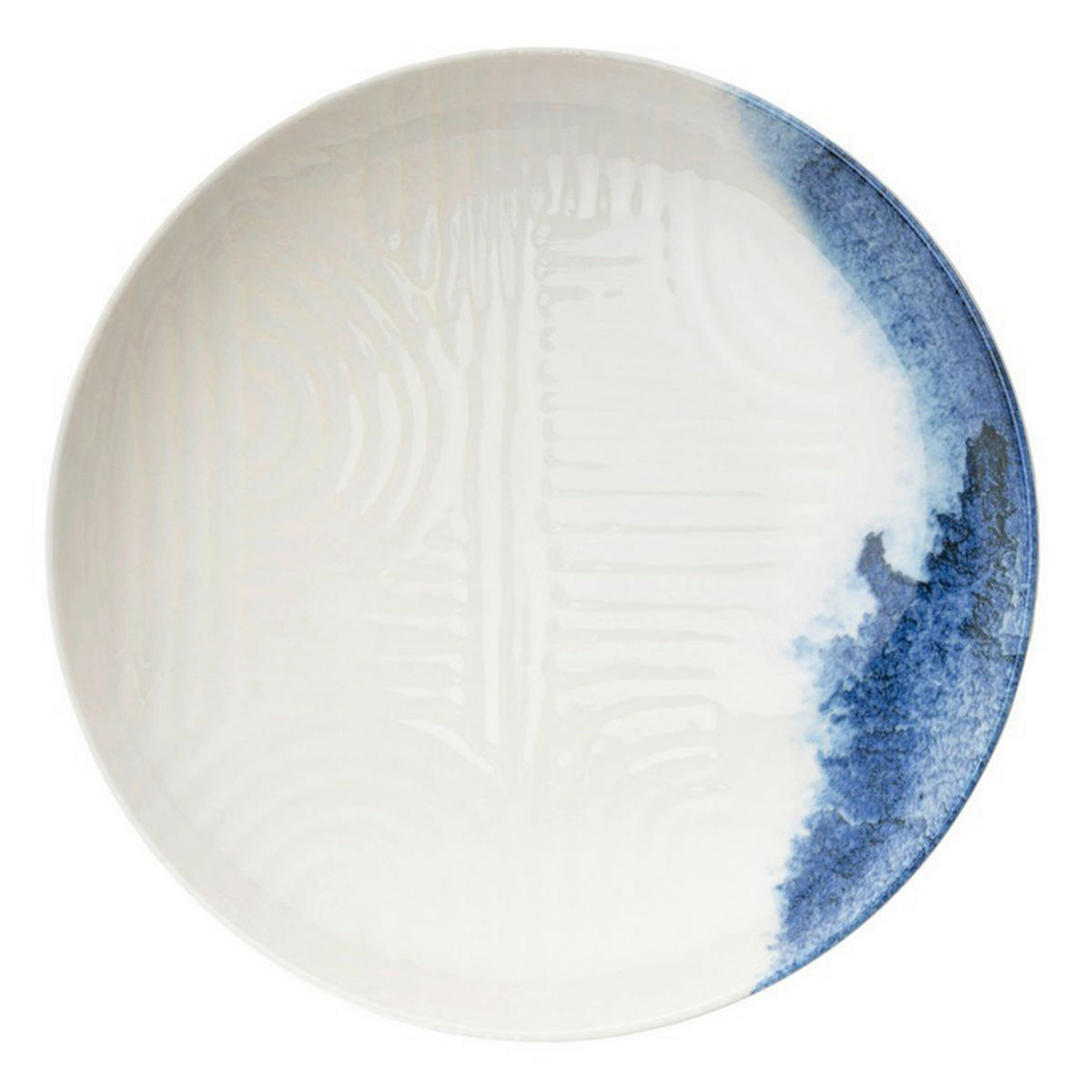 KOMBISERVICE Blau, Weiß 24-teilig 6 Personen  - Blau/Weiß, Basics, Keramik (25cm)