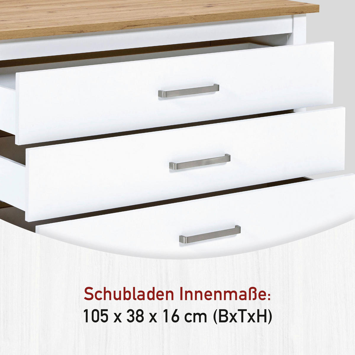 KÜCHENINSEL   in Weiß, Eiche Artisan  - Silberfarben/Weiß, MODERN, Holzwerkstoff/Metall (100/92/60cm) - home24