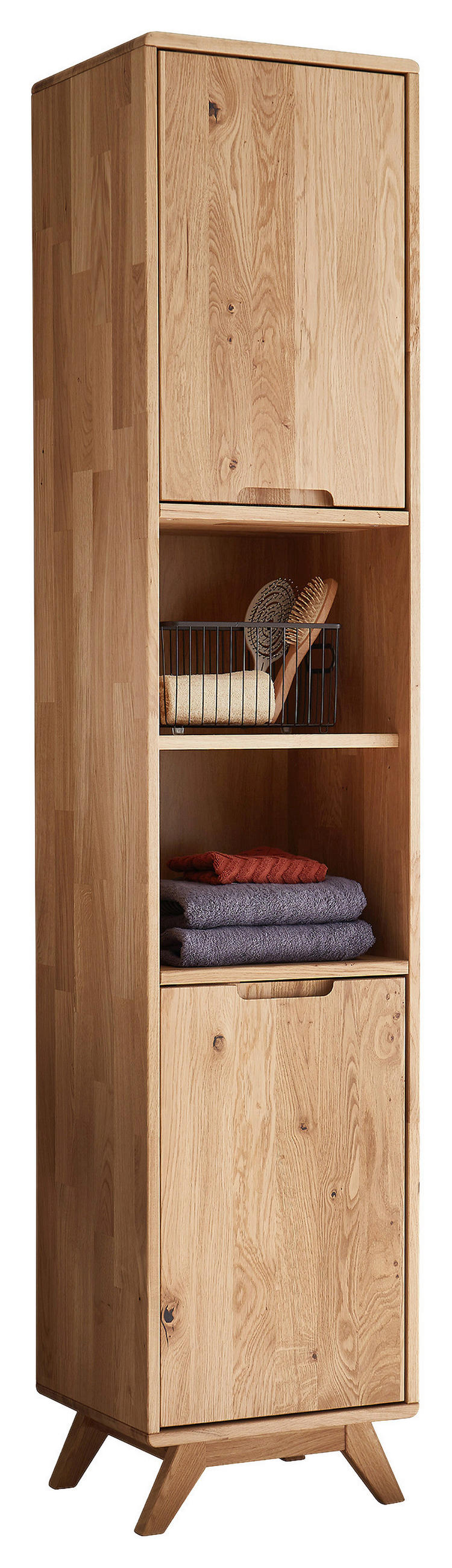 HOCHSCHRANK 40/190/35 cm  - Wildeiche, Basics, Holz (40/190/35cm) - Linea Natura