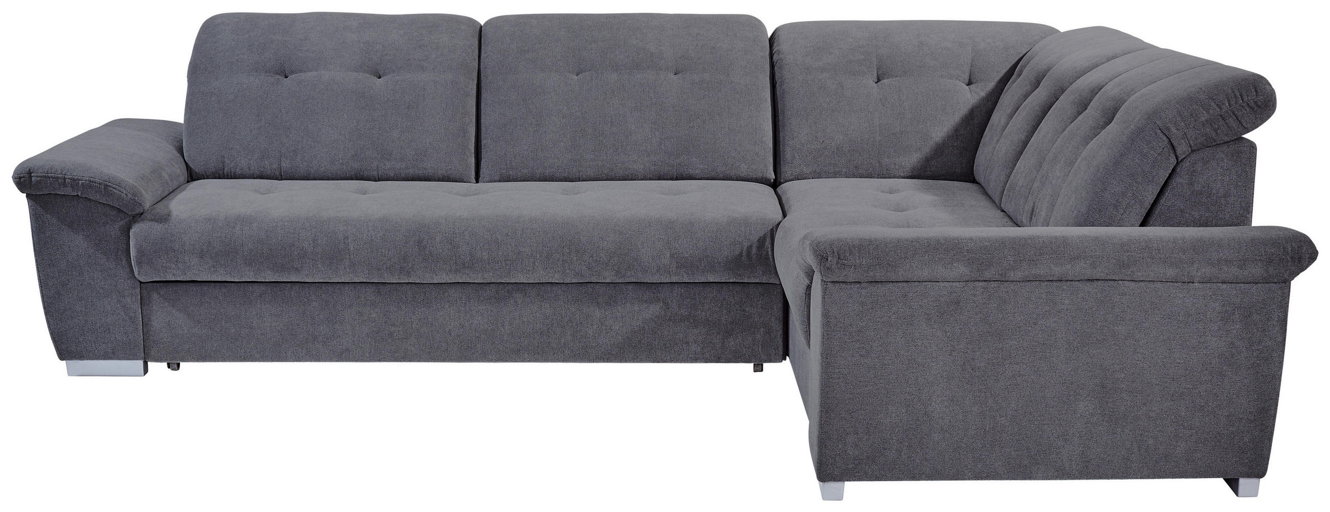 Livetastic Ecksofa Dunkelgrau 285x206 cm