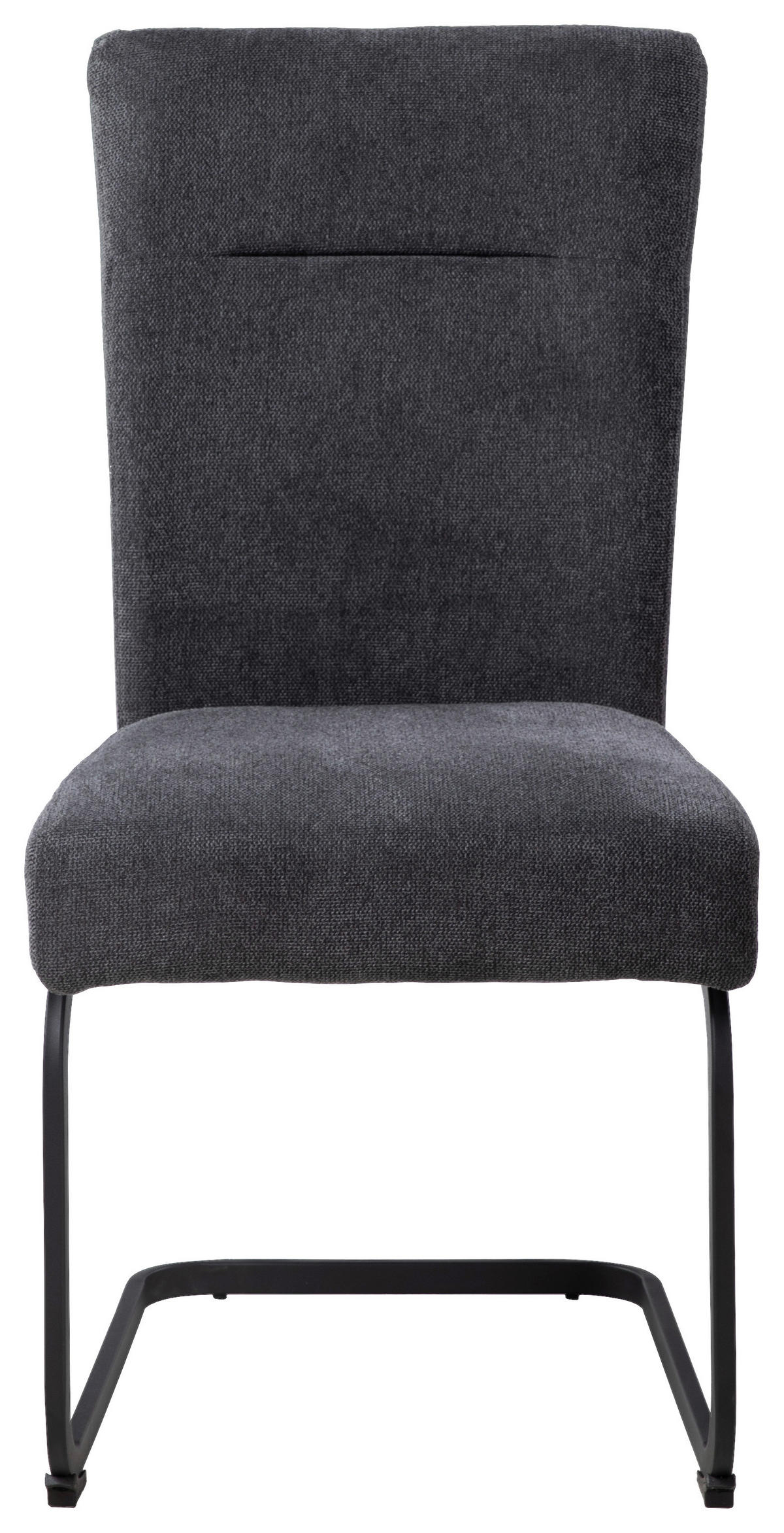 SCAUN CANTILEVER din metal, textil gri  - negru/gri, Design, metal/textil (48/94/62cm) - Xora