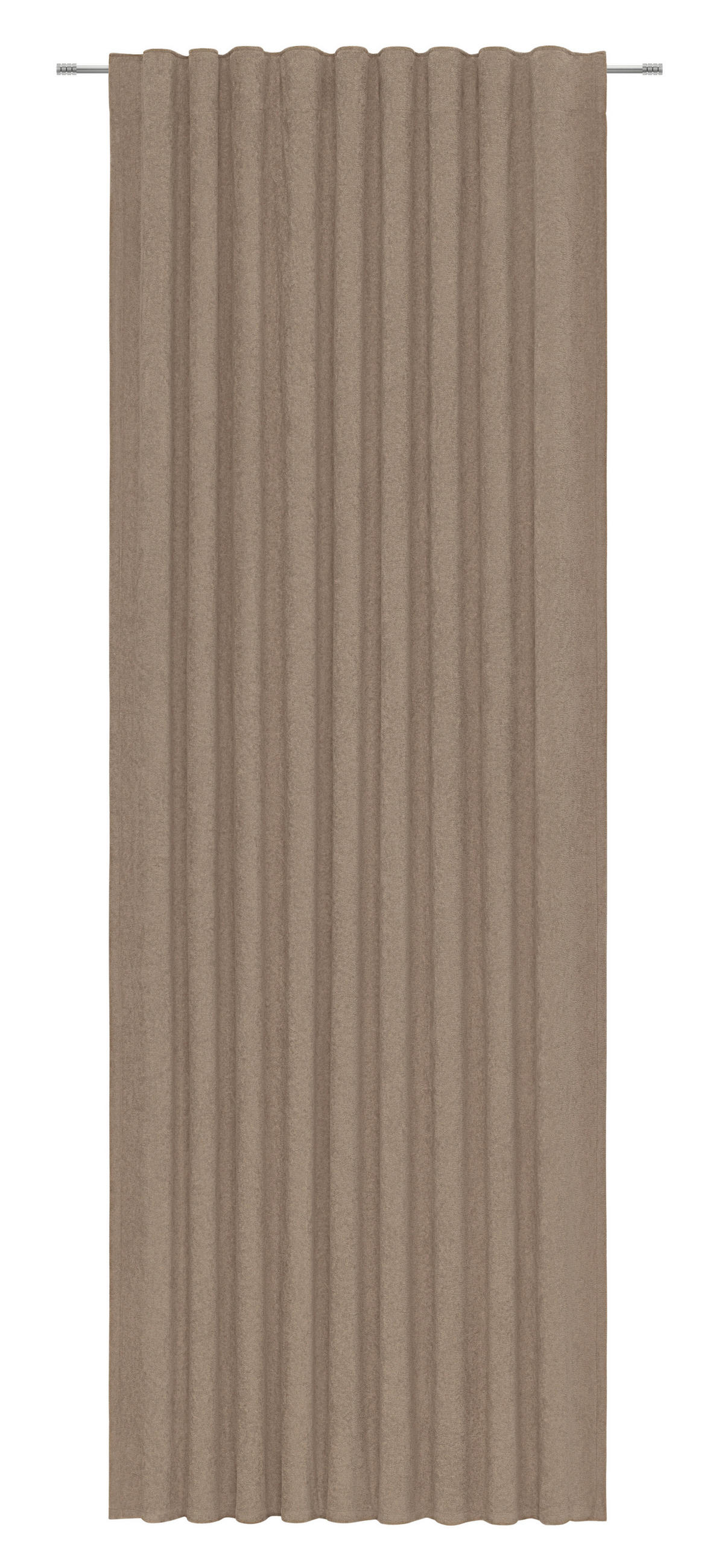 HOTOVÝ ZÁVĚS, 140/245 cm - hnědá, Trend, textil (140/245cm) - Esposa