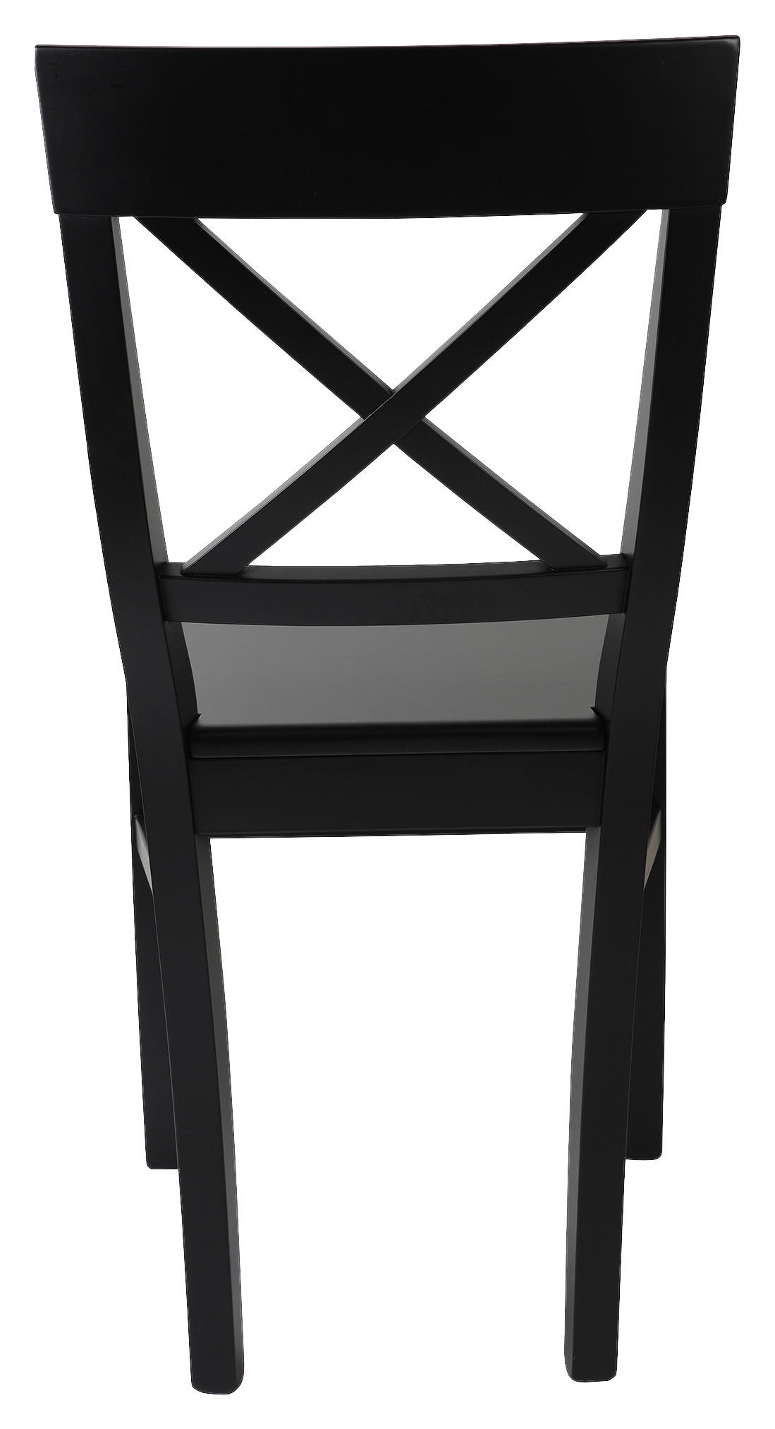 STUHL Schwarz Buche massiv  - Schwarz, MODERN, Holz (48/92,5/49cm) - Livetastic