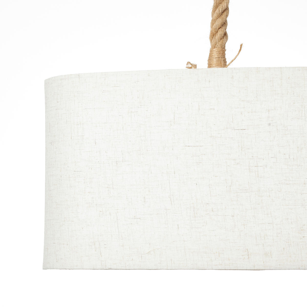 HÄNGELEUCHTE 70,5/20/120 cm    - Weiss/Naturfarben, Konventionell, Textil/Metall (70,5/20/120cm) - Brilliant
