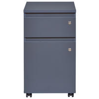 ROLLCONTAINER Anthrazit  - Anthrazit, KONVENTIONELL, Holzwerkstoff/Kunststoff (44/76,9/51,3cm) - Boxxx