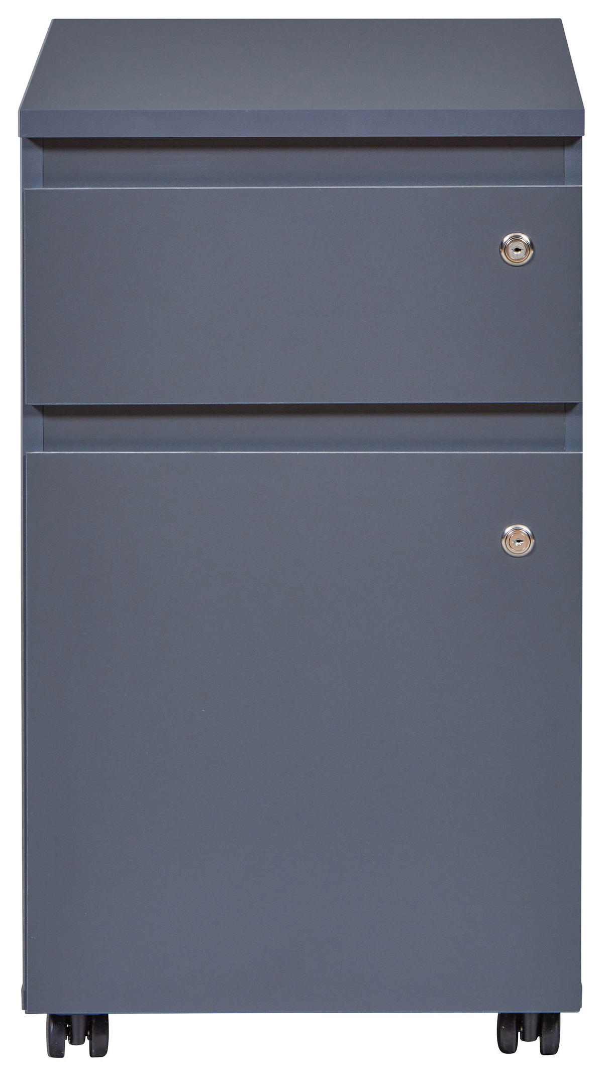 ROLLCONTAINER Anthrazit  - Anthrazit, KONVENTIONELL, Holzwerkstoff/Kunststoff (44/76,9/51,3cm) - Boxxx