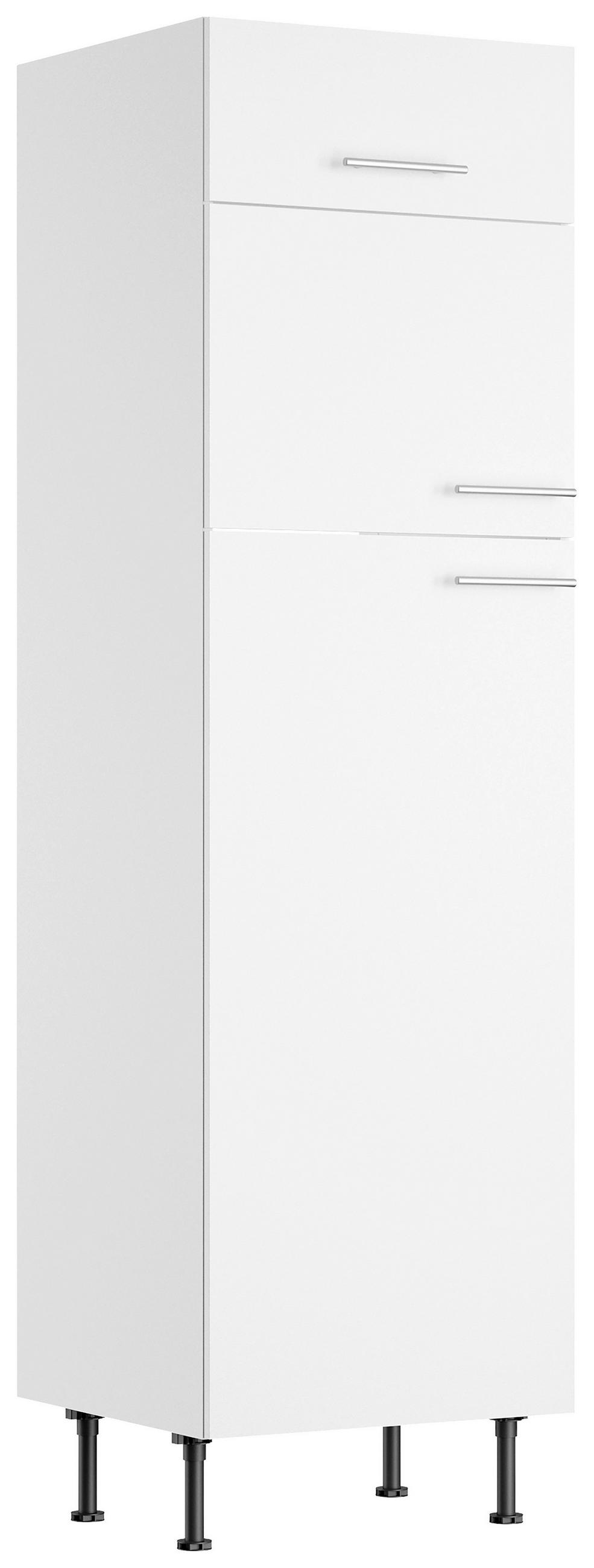 ECKKÜCHE 200/270 cm  in Weiß  - Edelstahlfarben/Anthrazit, Basics, Holzwerkstoff/Metall (200/270cm) - Optifit