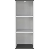 REGAL ZA DOKUMENTE  boje grafita, boje hrasta  - boje grafita/boje hrasta, Moderno, drvni materijal/plastika (45/120/40cm)