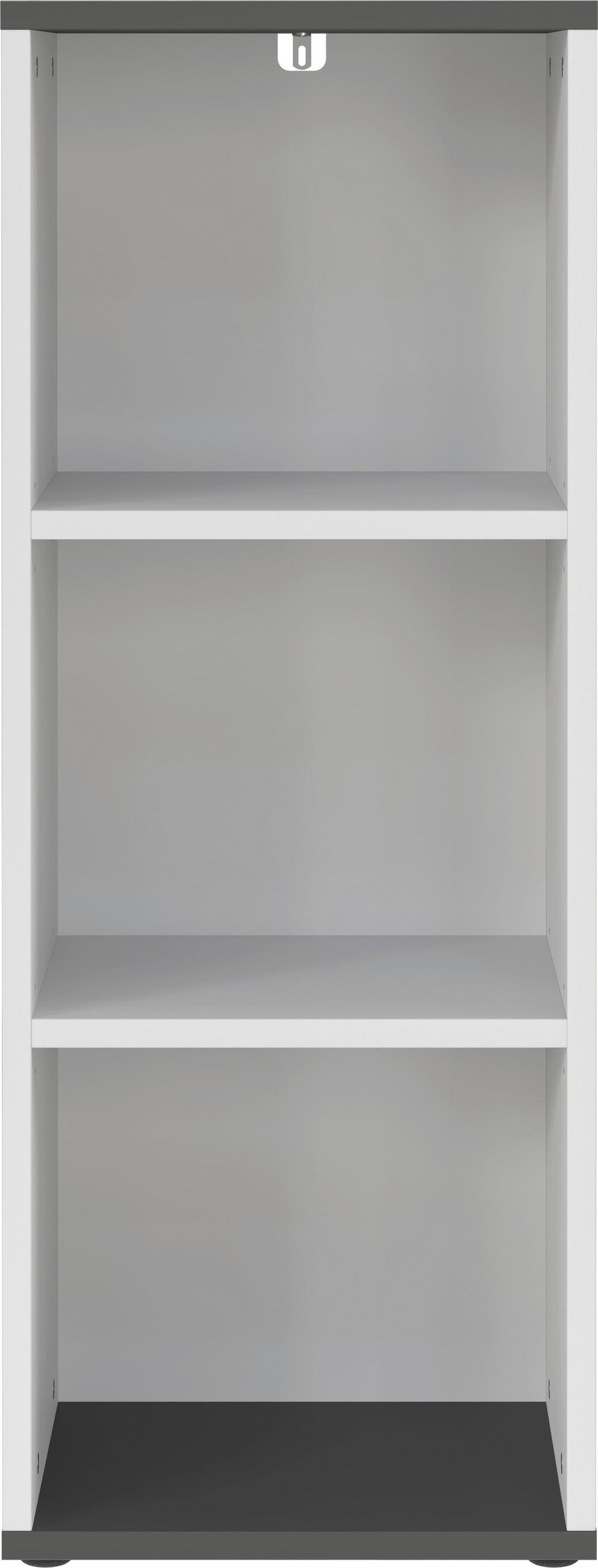 REGAL ZA DOKUMENTE  boje grafita, boje hrasta  - boje grafita/boje hrasta, Moderno, drvni materijal/plastika (45/120/40cm)