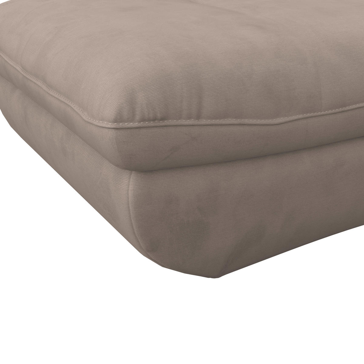 HOCKER in Textil Beige  - Beige/Schwarz, Modern, Kunststoff/Textil (107/75cm) - MID.YOU