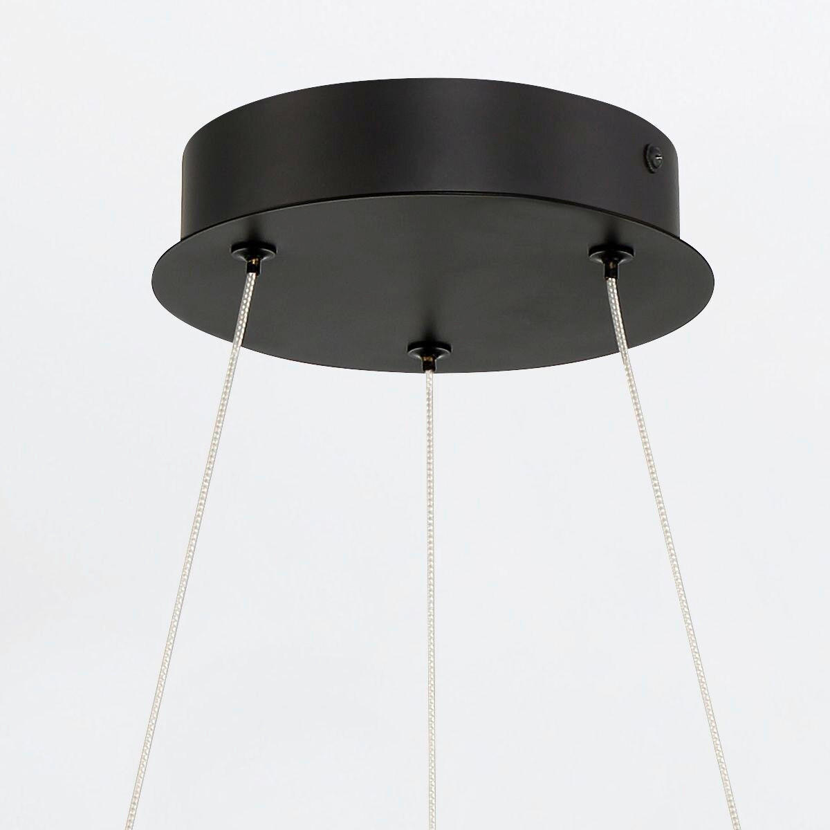 LED-HÄNGELEUCHTE 51/35/35 cm    - Schwarz, Design, Kunststoff/Metall (51/35/35cm) - Elstead Lighting