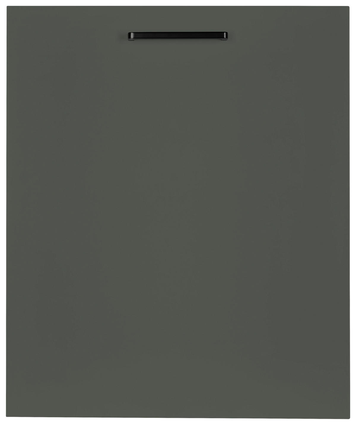 GESCHIRRSPÜLERFRONT 60/72/1,9 cm  in Grün  - Schwarz/Grün, MODERN, Holzwerkstoff/Metall (60/72/1,9cm) - Nobilia