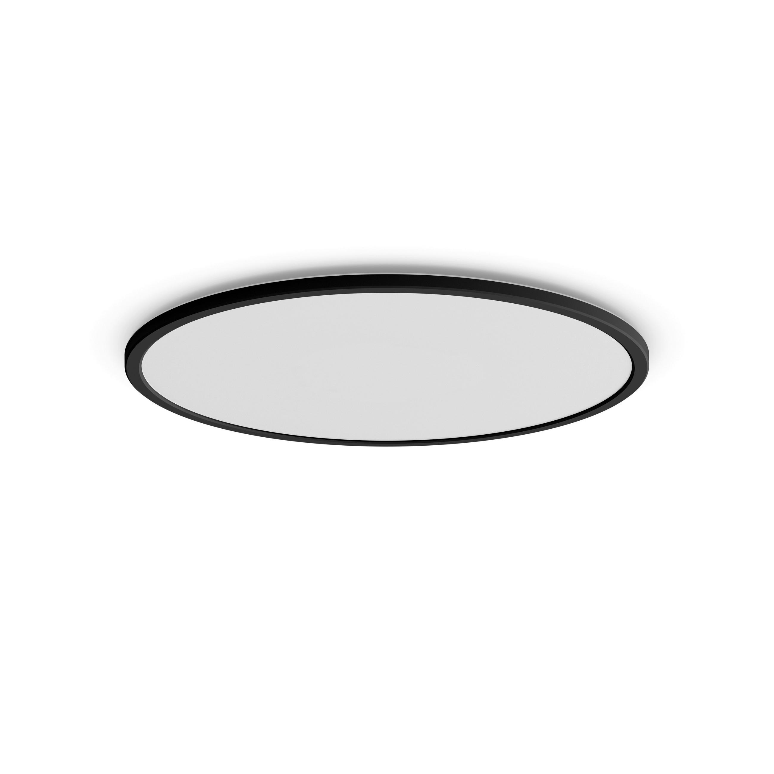 Philips Led-Deckenleuchte Superslim Schwarz 42.5x34x2.8 cm