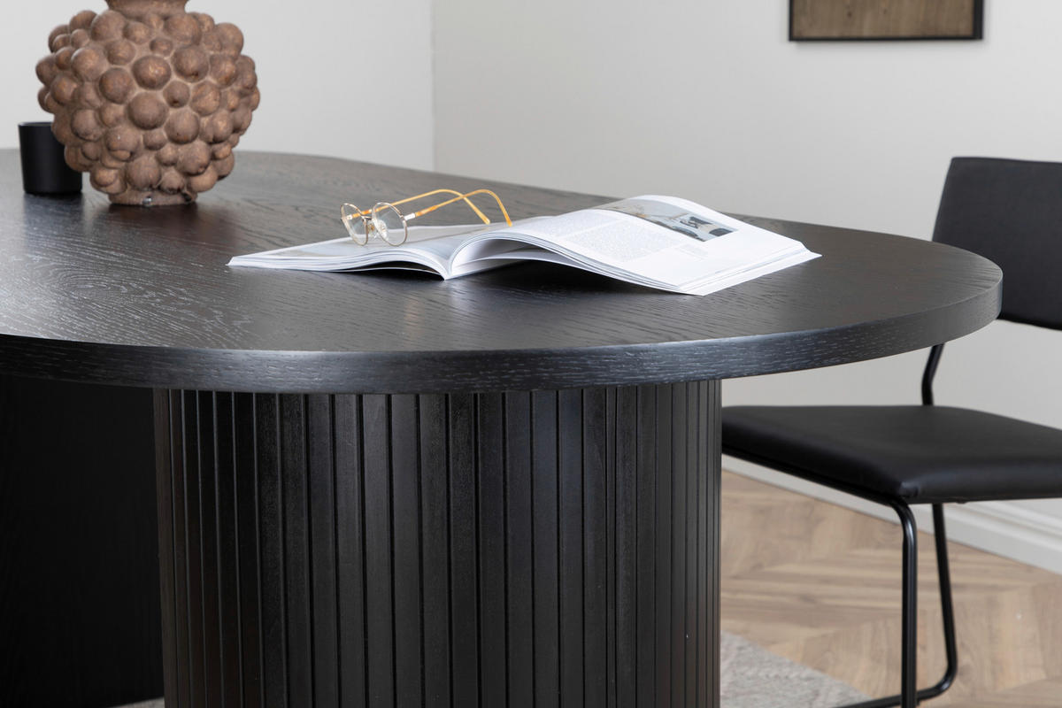 ESSTISCH in Holzwerkstoff, Holz 200/90/75 cm  - Schwarz, Design, Holz/Holzwerkstoff (200/90/75cm) - Livetastic