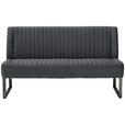 SITZBANK 160/88/67 cm  in Grau, Schwarz  - Schwarz/Grau, Trend, Textil/Metall (160/88/67cm) - Ambia Home