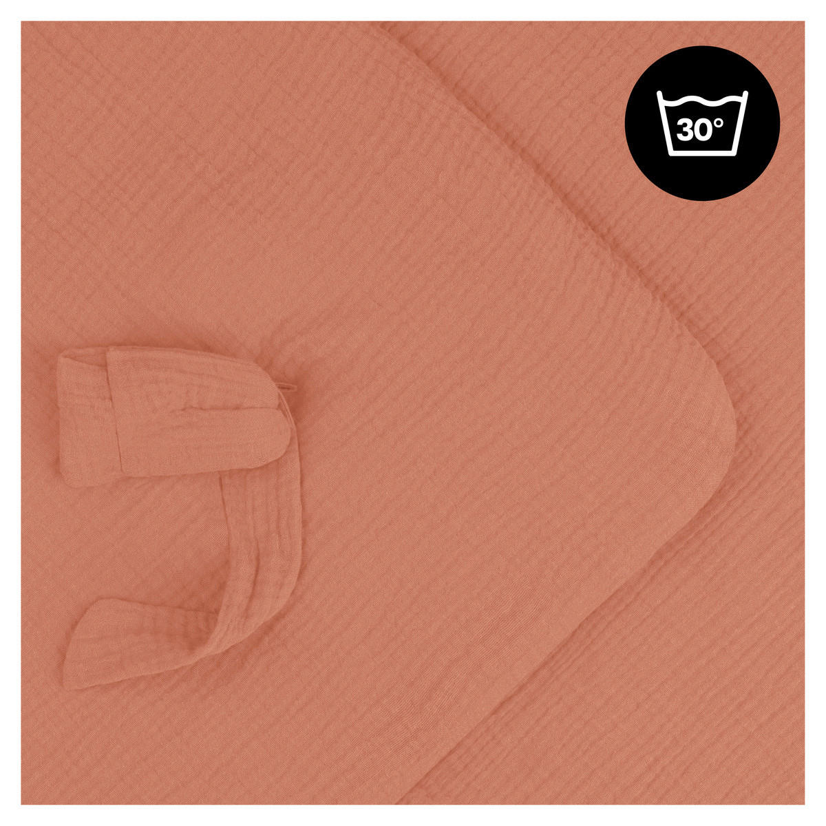 EINSCHLAGDECKE Snuggle so Cosy      - Rotbraun, Basics, Textil (75/0,6/75cm) - Hauck