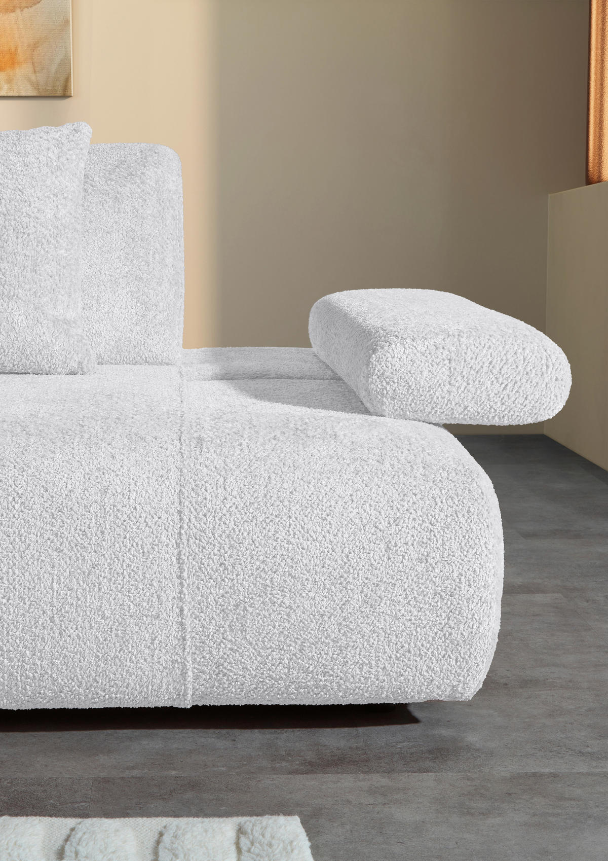 SCHLAFSOFA in Textil Hellgrau  - Hellgrau/Schwarz, Konventionell, Kunststoff/Textil (235-255/80/116-138cm) - Carryhome