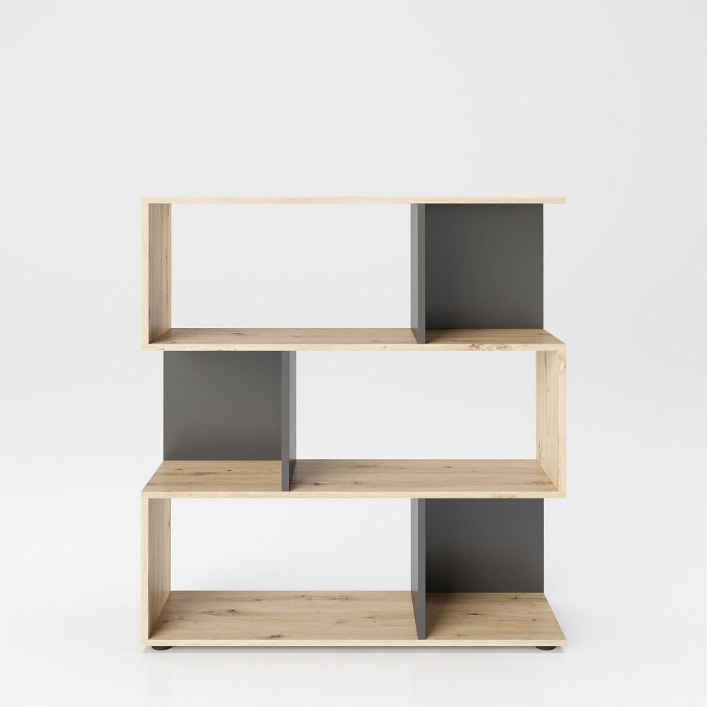 Mid.you Regal Grau, Eiche Artisan 103x110x36 cm