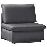 FEKVŐFOTEL textil szürke  - szürke, Design, textil (90/89/83cm) - Novel