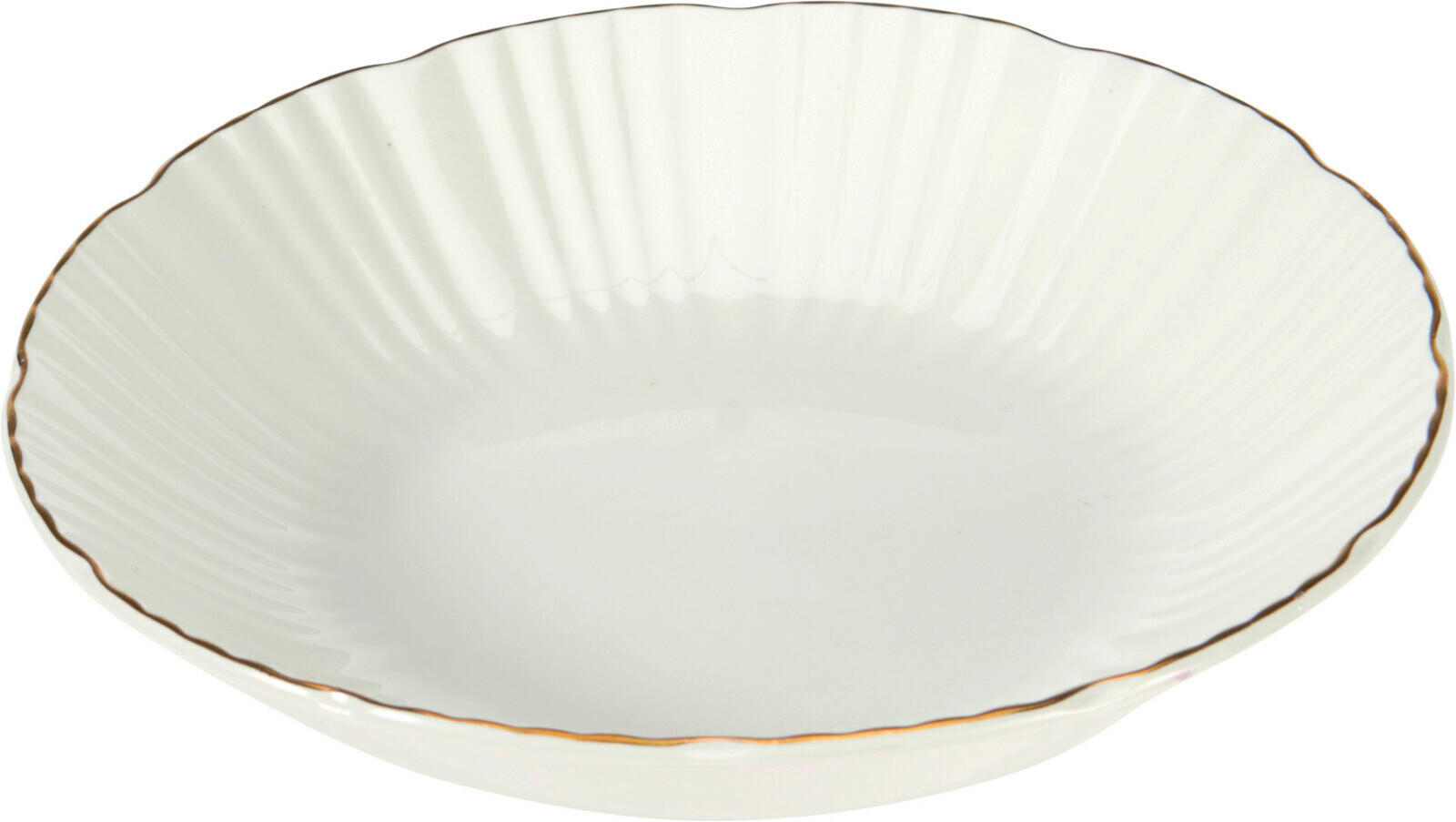 MÉLYTÁNYÉR 19 cm  - fehér, Basics, kerámia (19cm)