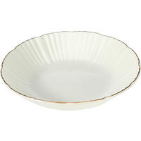 MÉLYTÁNYÉR 19 cm  - fehér, Basics, kerámia (19cm)