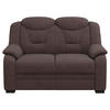 2-SITZER-SOFA in Chenille Braun  - Schwarz/Braun, Basics, Kunststoff/Textil (138/99/99cm) - MID.YOU