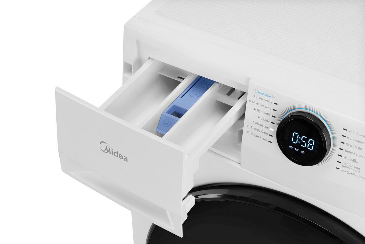 WASCHMASCHINE MF200W80WB-14AS   - Weiß, Basics, Metall (59,5/85/47,5cm) - Midea