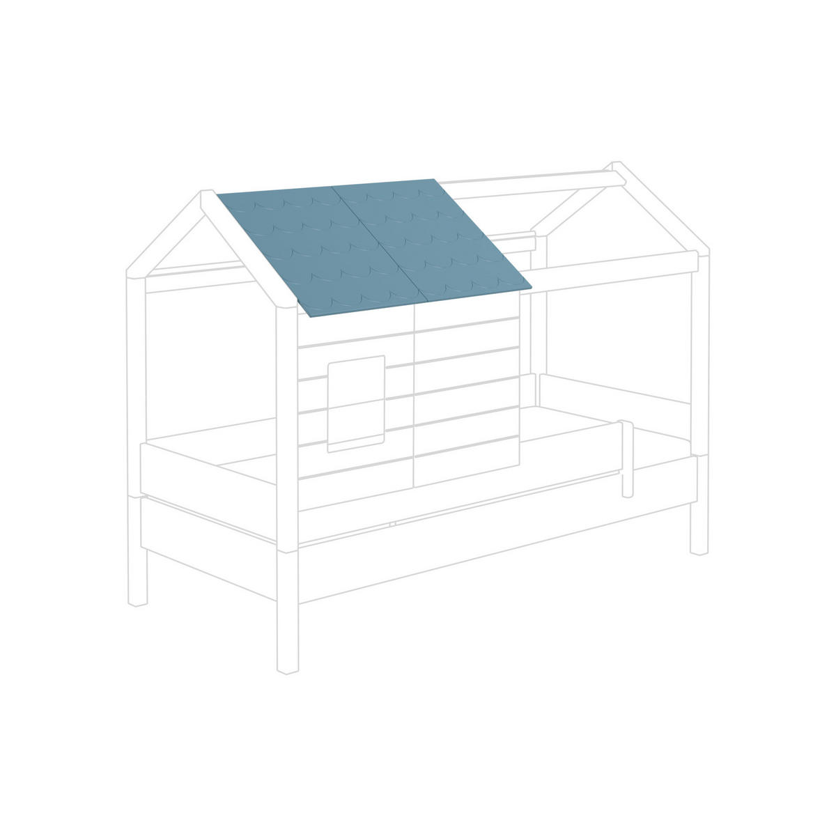 HAUSBETT 90/200 cm Weiss  - Weiss, Design, Holz/Holzwerkstoff (90/200cm) - Paidi