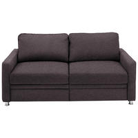 SCHLAFSOFA Braun  - Braun, KONVENTIONELL, Textil/Metall (206/90/100cm) - Beldomo Style