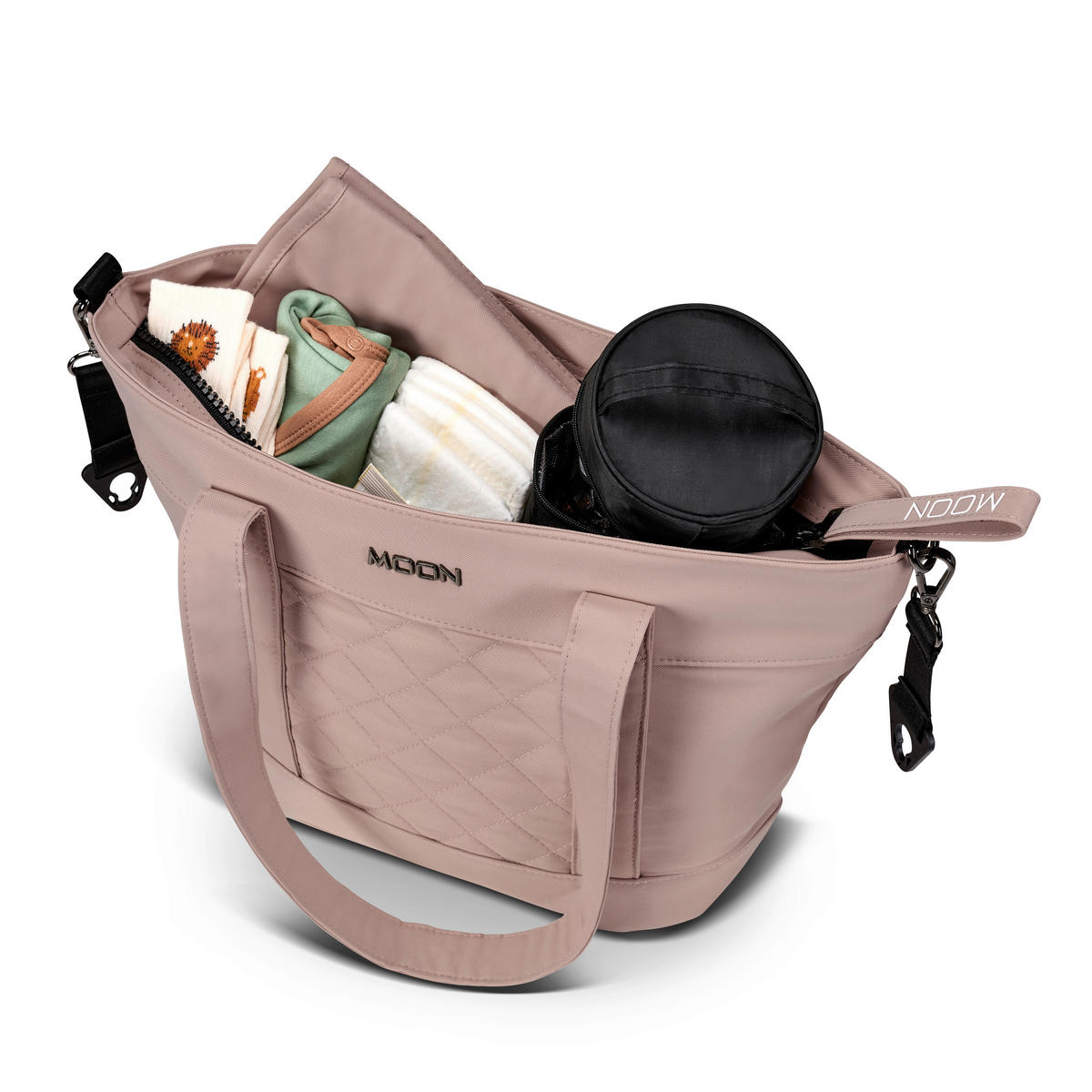 WICKELTASCHE V-Shape Bag  - Sandfarben, Basics, Textil (41/16/28cm) - Moon