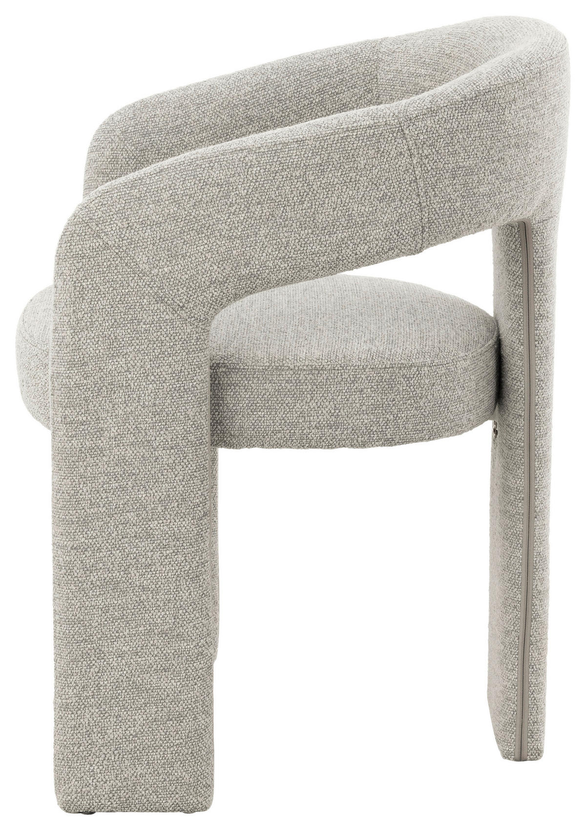 ARMLEHNSTUHL  inklusive Armlehnen Webstoff  Beige  - Beige, Design, Textil/Metall (58/81/61cm) - Niels Andersson