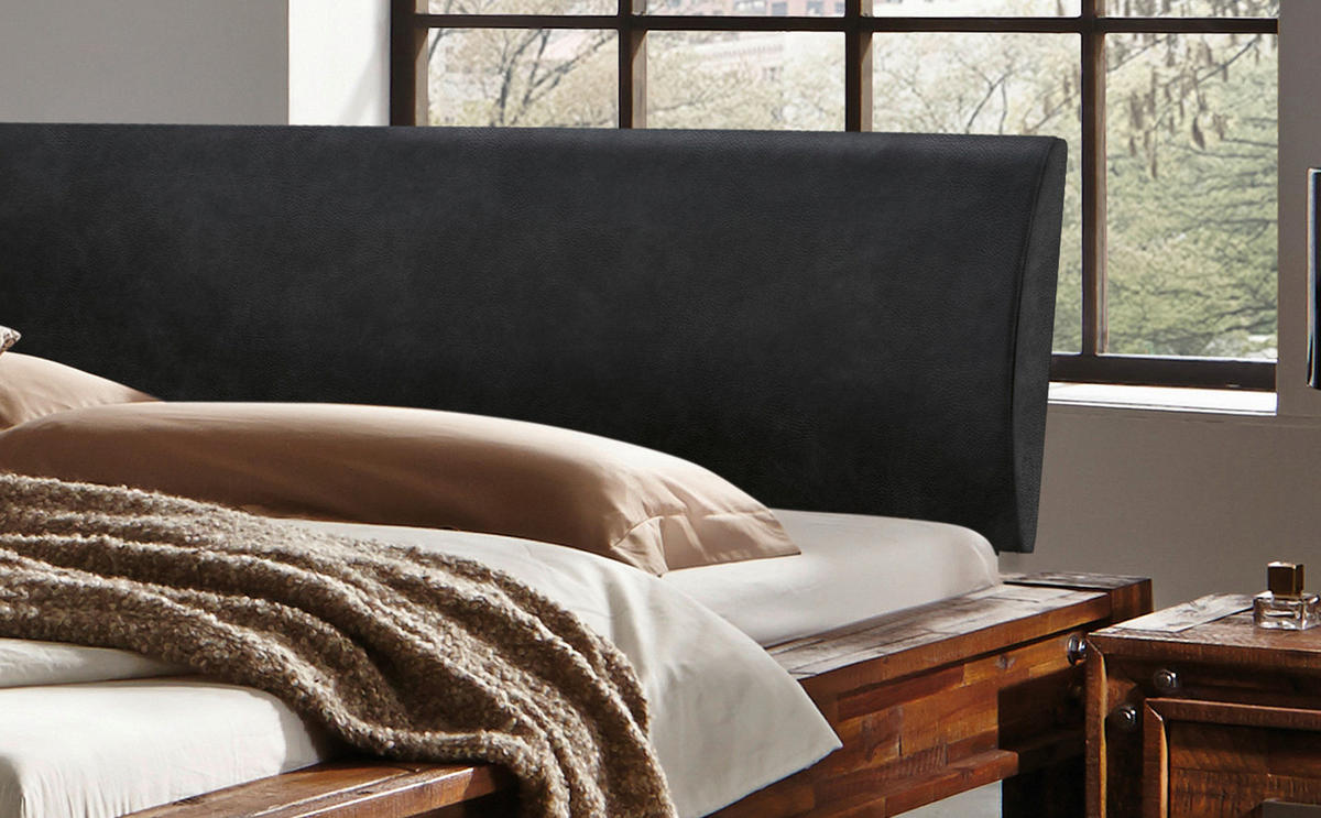 BETT 160/200 cm  in Anthrazit, Braun, Akaziefarben  - Anthrazit/Braun, Design, Holz (160/200cm) - Hasena