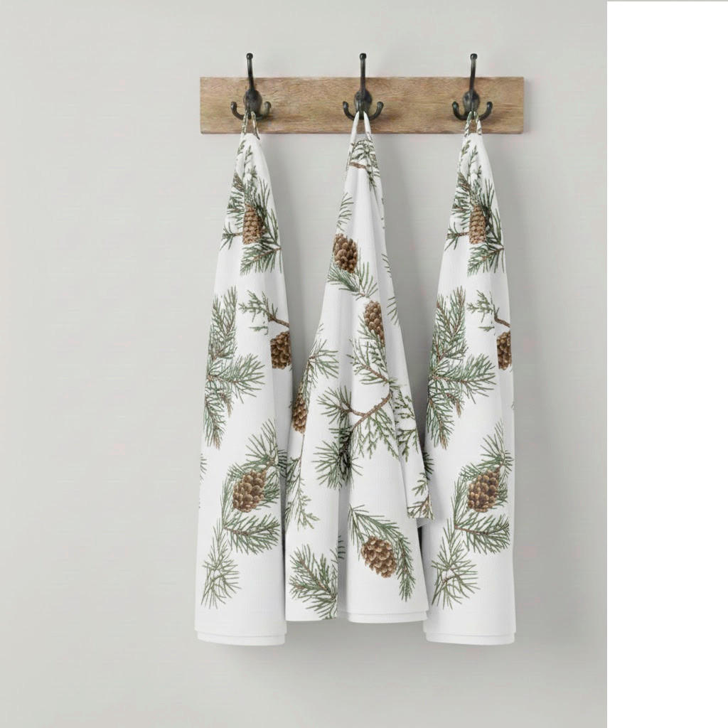 GESCHIRRTUCH-SET 3-teilig Waldgrün  - Waldgrün, Basics, Textil (50/70cm)