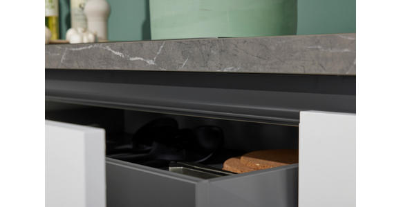 EINBAUKÜCHE   - Weiß, Design, Holzwerkstoff - Novel