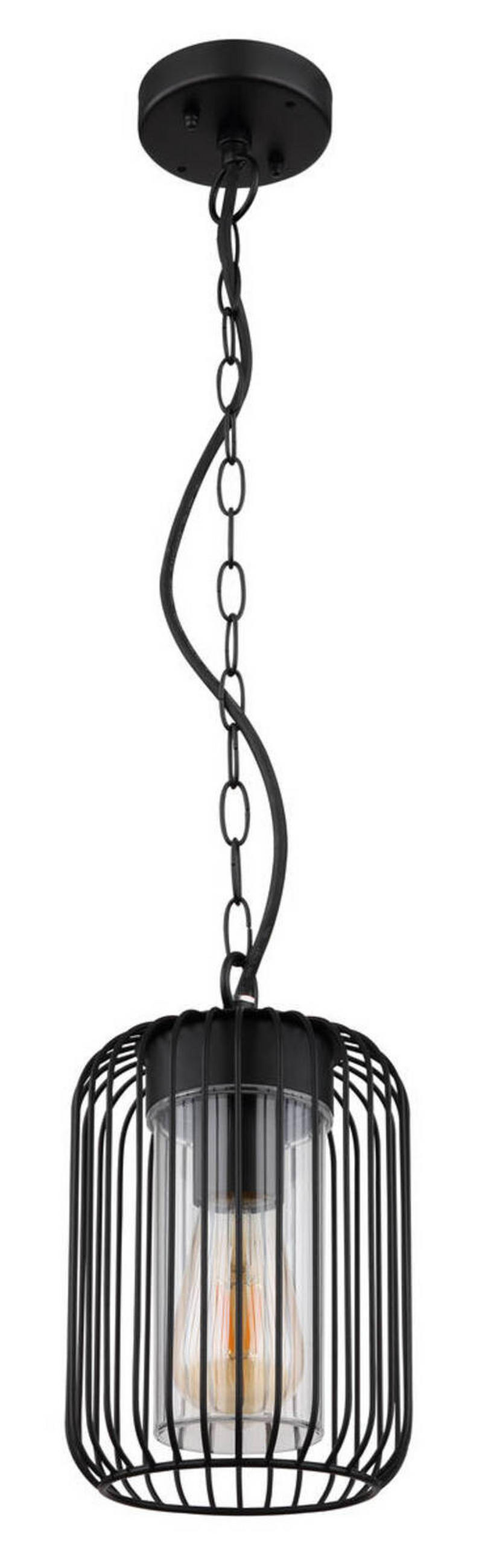 ZUNANJA SVETILKA        16/75,5 cm       - črna/prozorno, Design, kovina/umetna masa (16/75,5cm) - Globo