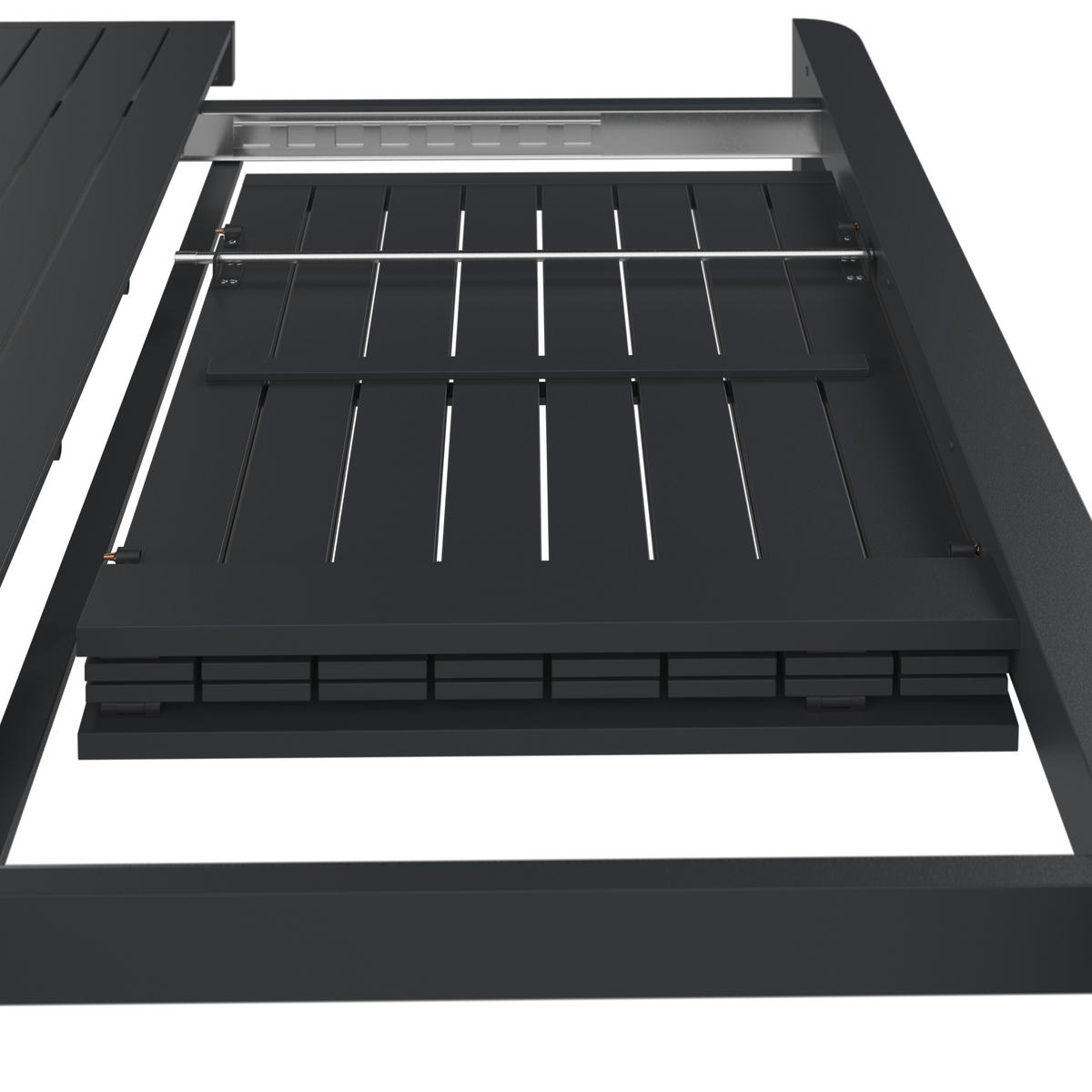 STOL VRTNI     antracit  metal  - antracit, Moderno, metal (142/202/76/142cm) - Ambia Garden