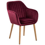 ARMLEHNSTUHL  in  - Bordeaux, Design, Holz/Textil (57/83/59cm) - Carryhome