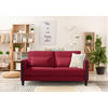SCHLAFSOFA in Holz, Textil Rot, Schwarz  - Rot/Schwarz, Design, Holz/Textil (174/88/104cm) - Niels Andersson