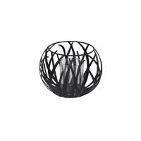 KERZENHALTER - Schwarz, LIFESTYLE, Glas/Metall (20,5/15,5cm) - Ambia Home