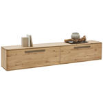 LOWBOARD  211,9/37/37,1 cm  Typenauswahl, umfangreiches Zubehör erhältlich, hängend  - Wildeiche/Bronzefarben, Natur, Holz/Metall (211,9/37/37,1cm) - Valnatura