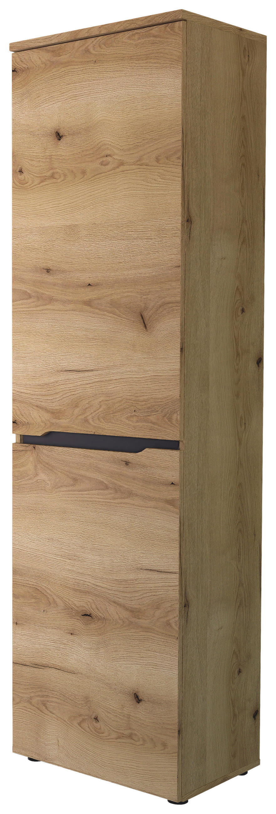 GARDEROBENSCHRANK  in 55/192/38 cm  - Eichefarben/Schwarz, KONVENTIONELL, Holzwerkstoff/Kunststoff (55/192/38cm) - Xora