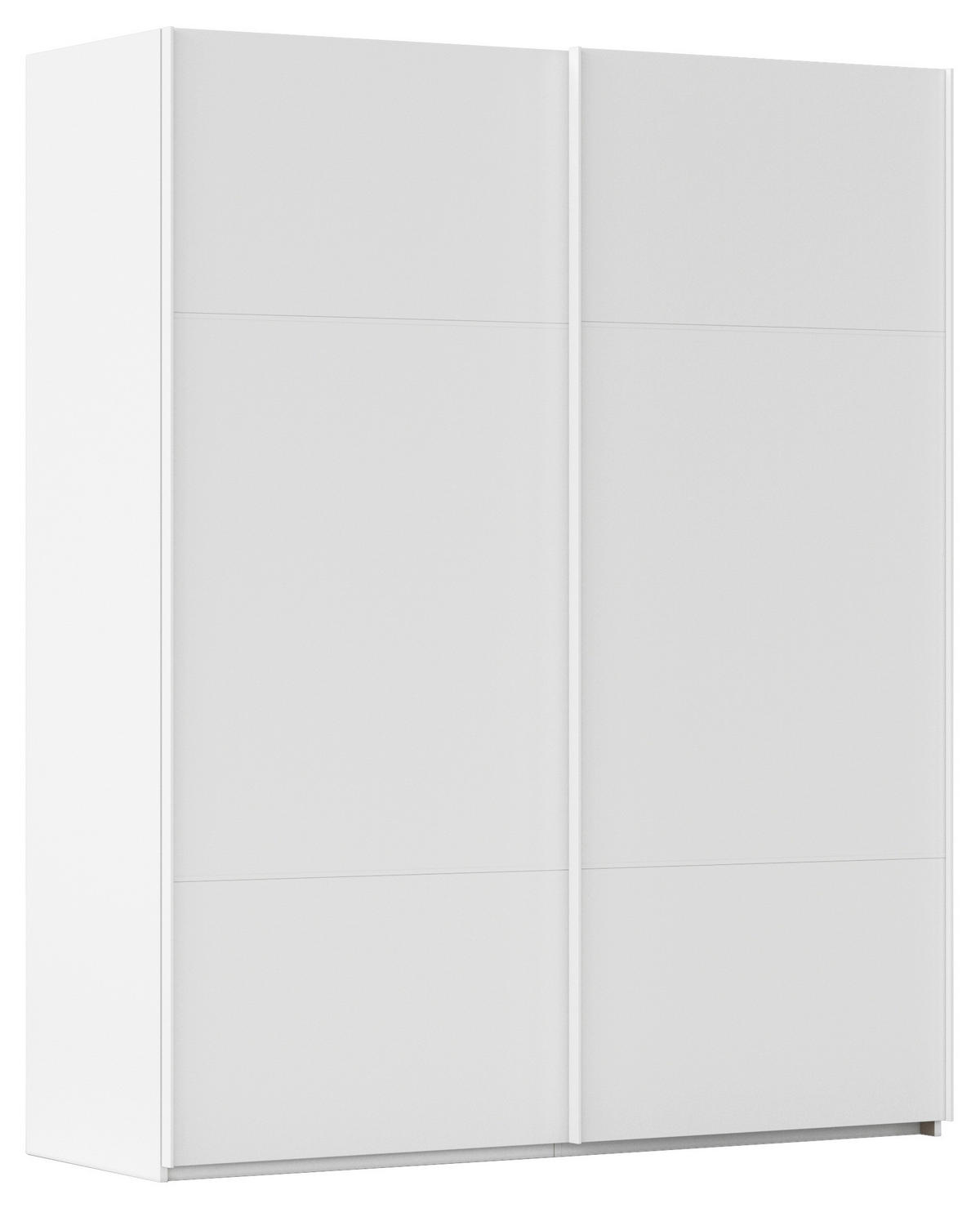 SCHWEBETÜRENSCHRANK 201/223/68 cm 2-türig Weiß  - Weiß, KONVENTIONELL, Holzwerkstoff/Metall (201/223/68cm) - Novel